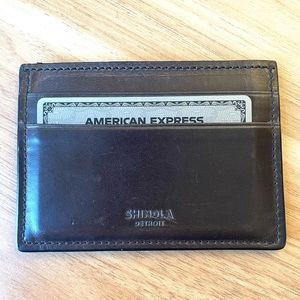 SHINOLA Detroit Six Pocket Card Holder Wallet